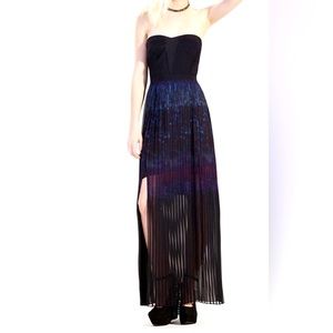 Urban Outfitters silence + noise  Strapless Pleated Accordion Maxi Dress 2